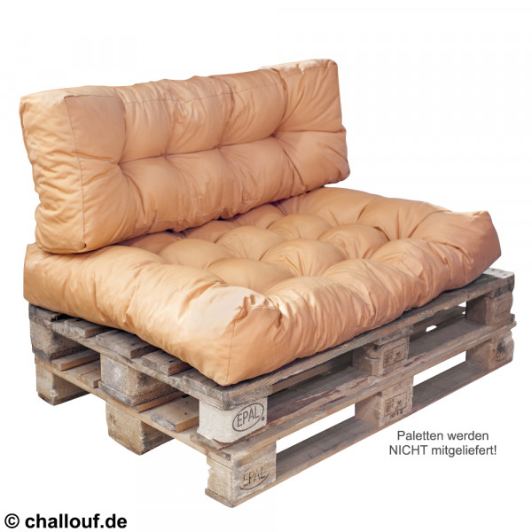 Palettenkissen 2er Set Beige
