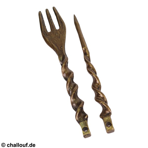 Tabakgabel + Folienstecher Curl