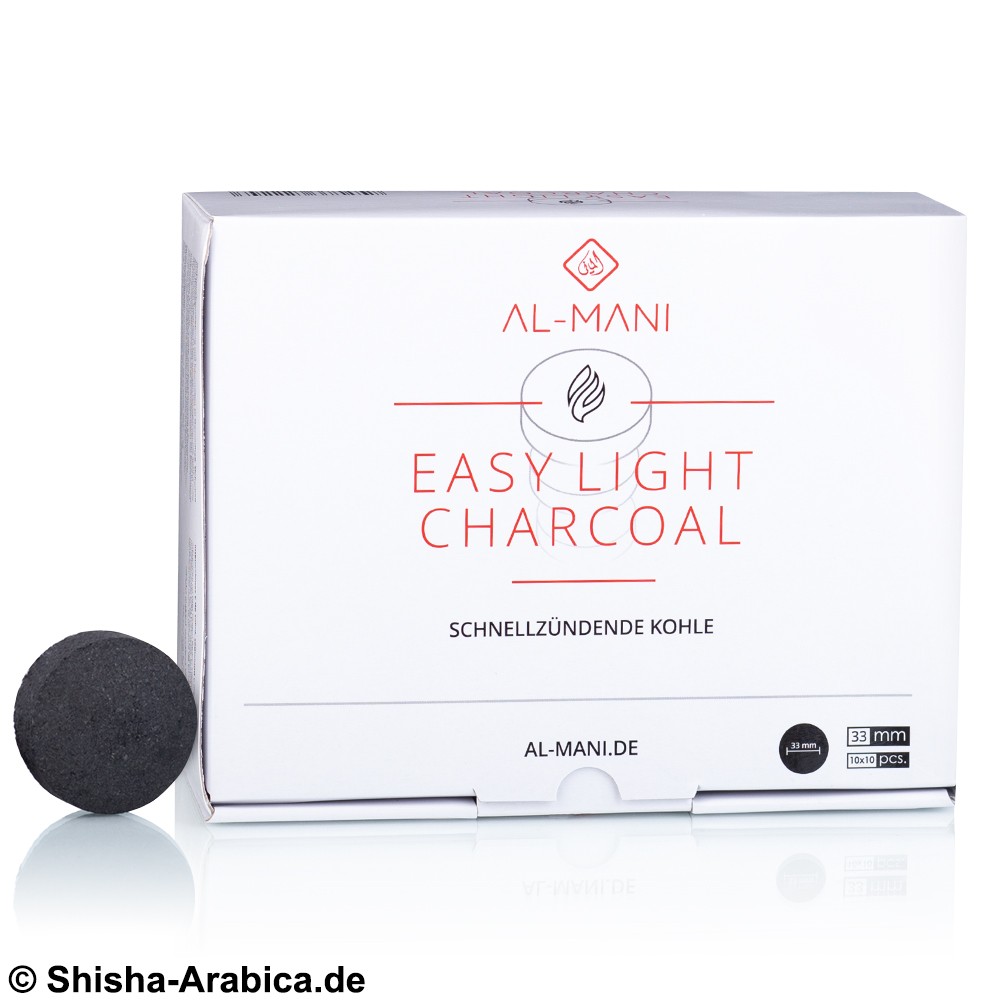 Al-Mani Selbstzünderkohle 33mm 100pcs