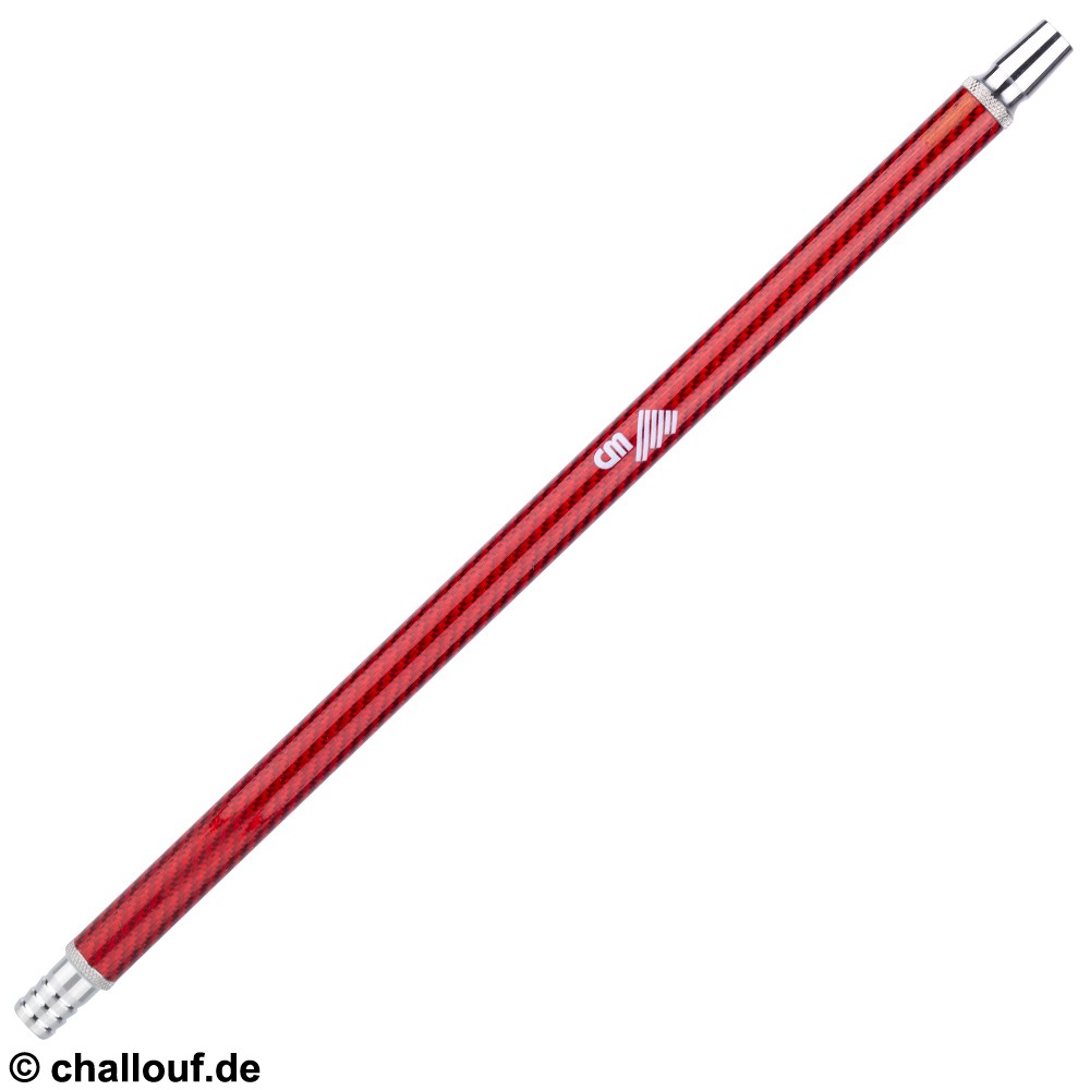 WD Hookah V2A-Carbon-Mundstück Silver-Red