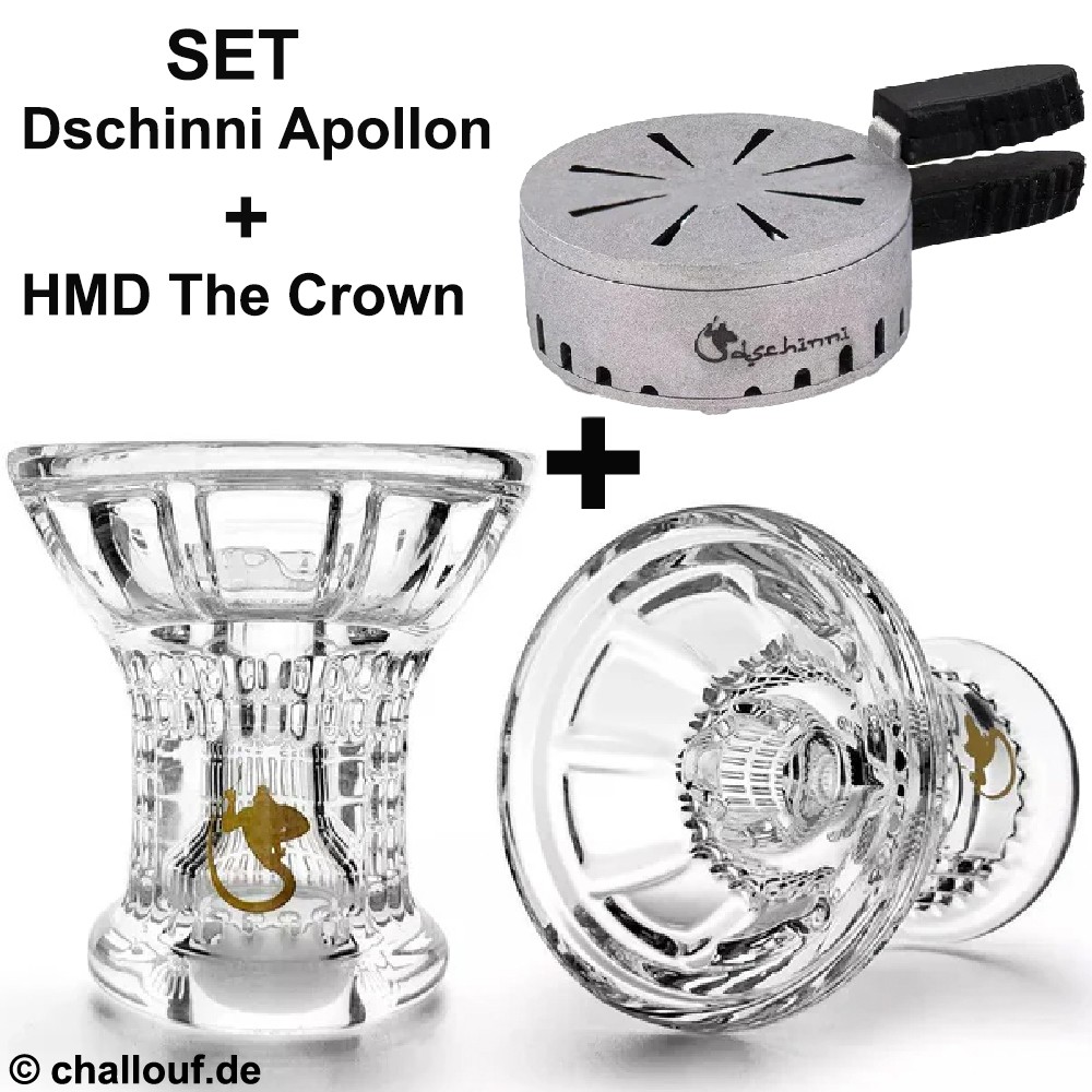 Set | Dschinni Apollon inkl. The Crown HMD Silver